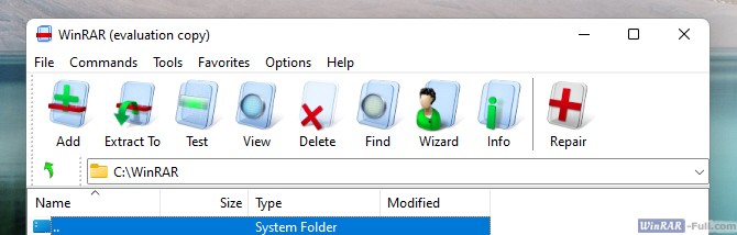 WinRAR Aero III theme