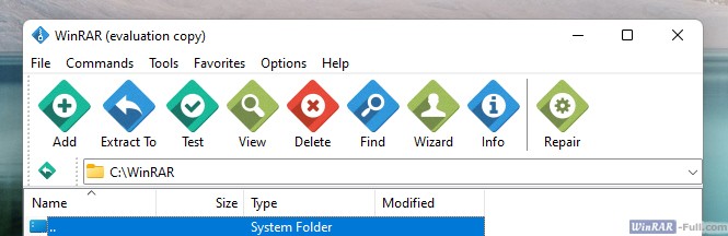 WinRAR Flat Rotate Shadow theme