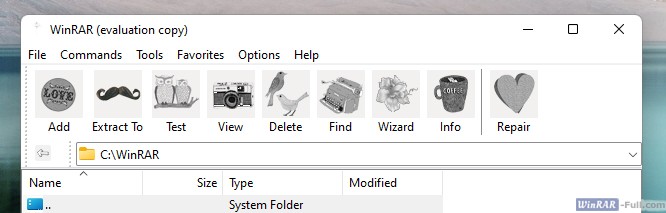 WinRAR Vintage theme